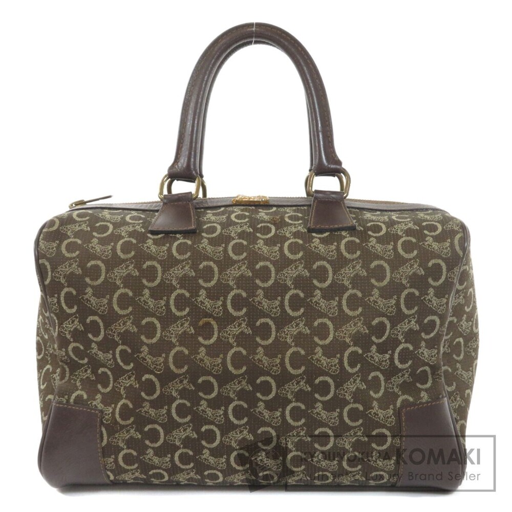 Celine Sulky Boston Bag Canvas Leather